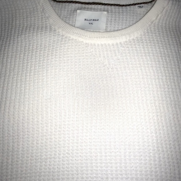 NEW Billy Reid, men's white sweater, cashmere/cotton blend, Italy. - Picture 2 of 6